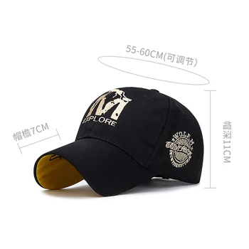 D&T 2021 Noua Moda Șapcă De Baseball Barbati Femei Unisex Material De Bumbac Tendință M Broderie Logo Reglabil Soare Pălărie De Protecție Capac