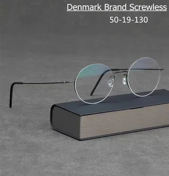 Danemarca Brand Titan Pur Rama De Ochelari Bărbați Rotund Cu Prindere Rapida Ultralight Ochelari De Vedere Femei Optice, Ochelari De Oculos De