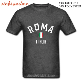 De vânzare la cald Epocă Roma Italia tricou barbati Amuzant Roma Italia Pavilion T-shirt Design Retro italiană Tricouri ITA Națiune Echipa Topuri tricou