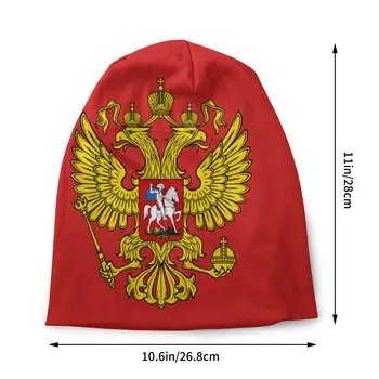 De Vânzare la cald Stema Rusiei Căciuli Capace Barbati Femei Unisex de Iarna Cald Tricotate Palarie Adult rusă CCCP Steagul Sovietic Capota Pălării
