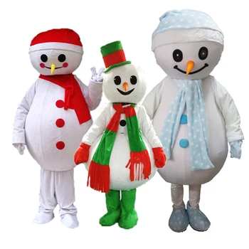 De Înaltă Calitate De Vânzare De Crăciun, Om De Zăpadă Mascota Costum Petrecere De Crăciun Performanță Mascota Costum Adult Dimensiunea De Halloween Rochie De Petrecere