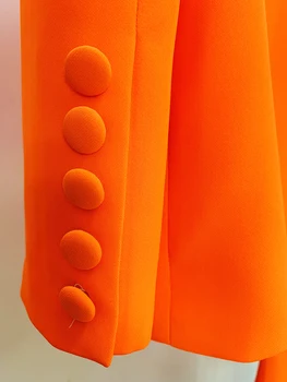 De ÎNALTĂ CALITATE Moda Noua 2022 Designer de Costum Set Femei Dublu Breasted Slim Montaj Sacou Pantaloni de Creion Set 2 buc