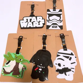 Desene animate Disney star wars Maestrul Yoda ID Adresa Titularului Bagaj de Îmbarcare Categorie Darth Vader portabil eticheta bagaje de călătorie PVC tag