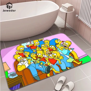 Desene Animate S-Simpsons Kawaii Covor Dormitor Covor De Rugăciune Usa Mat Balcon Decoratiuni Baie Covorase Anti-Alunecare Preșul De La Intrare