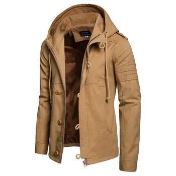 Dimensiunea europeană a nou toamna și iarna noi barbati jacheta cu gluga cu fermoar cardigan sacou de culoare solidă pentru bărbați îmbrăcăminte