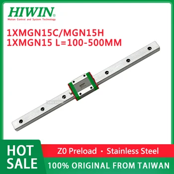 Din Oțel inoxidabil HIWIN MGN15 MGN15H Liniar Rail 150 200 250 300 350 400 450 500 mm ghidaj Liniar Cu MGN15C / MGN15H Bloc