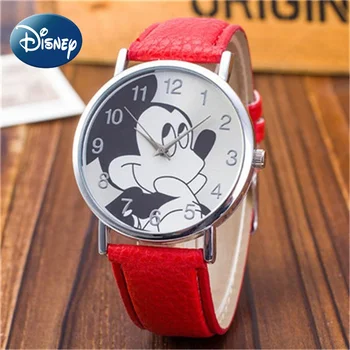 Disney Cuarț Copii Ceas pentru Copii Baieti Fete Elevii Drăguț Mickey Mouse Desene animate pentru Copii ma Uit la Anime Desene animate Ceas