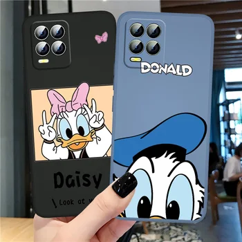 Disney Donald Duck Dragoste Pentru OPPO Realme C2 C11 5 5i 6 6i 6S 7 8 7i 8i 9 9i Pro Puls Lichid Coarda Silicon Moale Caz de Telefon