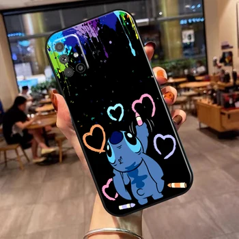Disney Drăguț Lilo Stitch Pentru Samsung Galaxy M52 M51 M31S M31 M32 M30S M20 M22 M11 M12 Telefon Caz de Silicon Lichid Negru Înapoi