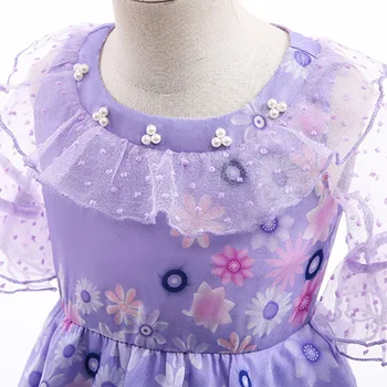 Disney Fete Dress Costum De Halloween Cosplay Encanto De Lux Printesa Copii Petrecere De Aniversare Haine Copii Haine Isabela Rochie