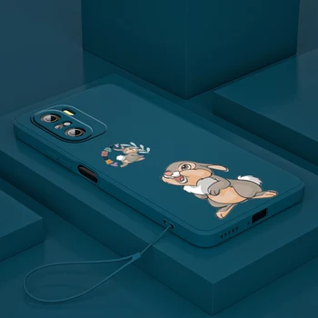 Disney Jungle Animale pui de Cerb Bambi Pentru Xiaomi Redmi K50 K40 10X 10 9T 9AT 9A 9C 9 8A 8 7 6A 5A Gaming Pro Lichid Coarda Caz de Telefon