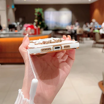 Drăguț Rabbite Telefon Suportului de Pictura Caz Silicon pentru Xiaomi POCO X3 NFC X4 M4 M3 Pro C40 Suport Moale Capacul din Spate