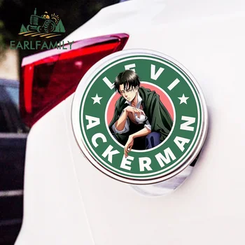 EARLFAMILY 13cm x 13cm pentru Atac pe Titan Levi Ackerman Autocolante Auto Anime Vinil Decal Auto Accesorii Campervan Portbagaj Decalcomanii