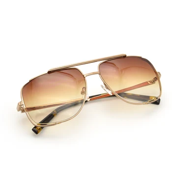 Ediție limitată Supradimensionat High-end de Calitate din Metal ochelari de Soare pentru Barbati Moda Acoperire Oglinda UV400 Proteja în aer liber, Ochelarii de Condus