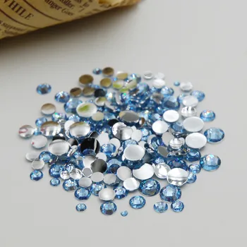En-gros de Dimensiuni Mixte Culoare Albastru 3D Nail Art Piatră Decoratiuni Glitter Foc Stras Pentru unghii Unghii Consumabile