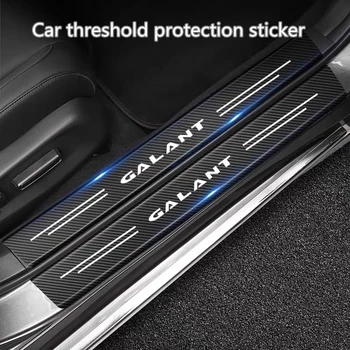 Fibra de Carbon Autocolant Auto Auto Ușă Portbagaj Protectoare Anti Scratch Decal pentru Mitsubishi lancer, asx outlander, pajero, l200 galant