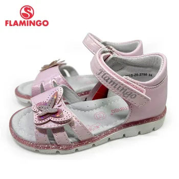 FLAMINGO 2022 Copii Sandale pentru Fete Cârlig& Bucla Plat Designul Arcuit Copil Casual Pantofi Printesa Dimensiune 23-28 221S-Z6-2750/2751