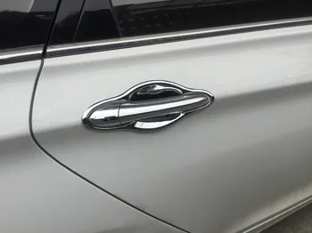 Funduoo Pentru Hyundai Sonata VOI i45 YF Chrome ABS Masina Mânerul Ușii Prinde Capacul Ornamental 2011 2012 2013 Auto-Styling