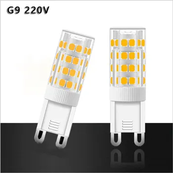 G9 Lampa LED 3W 4W 5W SMD2835 33 51 75LEDs AC220V Ceramice LED Crystal Lumini LED-uri de Mare Putere lumina Reflectoarelor Pentru Candelabru Pentru Acasă