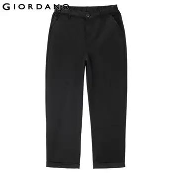Giordano Femei Pantaloni High-tech de Răcire Roll-Up Lightweight Pantaloni Lungime de Glezna Elastic Wasit Monofazate Pantaloni 05422320