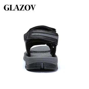 GLAZOV Brand Vara Sandale Bărbați Cârlig&bucla de Vara Barbati Pantofi 2018 Moda Impermeabil Casual Pantofi de Plaja si de Mare Dimensiune 40-45 de Portocale