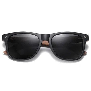 GM Brand din Lemn de Nuc Polarizat ochelari de Soare pentru Bărbați Cadru Pătrat ochelari de Soare pentru Femei ochelari de Soare de sex Masculin Oculos de sol Masculino S7061h