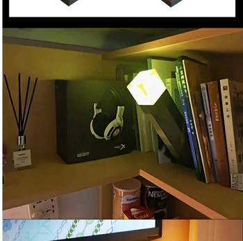 Gresie Torch Lampă cu Led-uri de Decorare Dormitor USB Reîncărcabilă Lumina de Noapte LED pentru Camera Acasa, Petrecere de Aniversare pentru Copii Cadouri