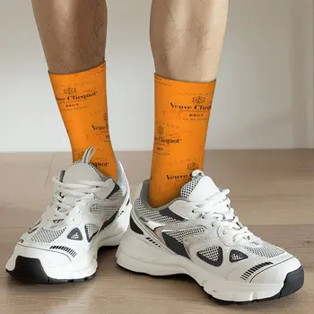 Harajuku Clicquot Șosete Bărbați Femei Calde de Imprimare 3D Veuves Sportive de Baschet, Șosete