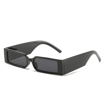HBK Dreptunghi Cadru ochelari de Soare Moda 2021 Hip Hop Vintage Negru Leopard Nuante Reci Ochelari Pentru Bărbați Și Femei de Club en-Gros