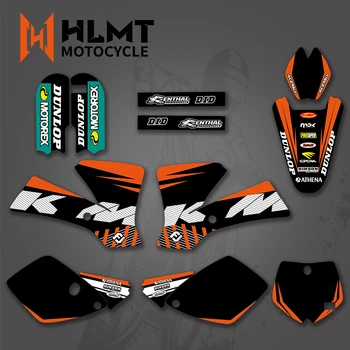 HLMT Echipa de Motociclete Grafică și Medii Decal Stiker Kituri pentru KTM SX65 SX 65 2002 2003 2004 2005 2006 2007 2008