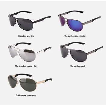 Hot de Moda pentru Bărbați UV400 Strat Polarizat ochelari de Soare barbati de Conducere Oglinzi Oculos Ochelari de Soare Ochelari pentru Om Sunwear