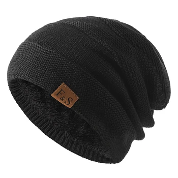 Iarna Beanie Hat Capace pentru Barbati Unisex Nou Căciuli Tricotate Solide în aer liber Cald de Schi, Tricotate Pălărie Plus Lână Pălărie 2022 Moda