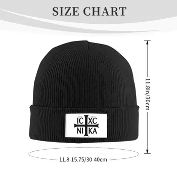 ICXC NIKA Pălărie Tricot Capac Tricotate Beanie Hat Căciuli Capac Unisex Hipster