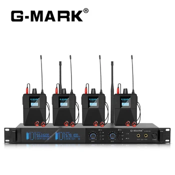 In-Ear Monitor Sistem G-MARK G4000IEM UHF Wireless Etapă Reveni Cu Cască Corp din Metal Pentru Chitară Trupa de Studio