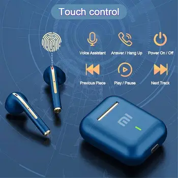 J18 Cască Bluetooth Tws Wireless Touch Căști Stereo Joc cu Cască Cu Microfon Compatibil Android Și IOS