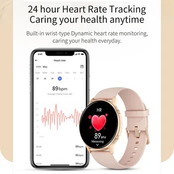 KAIMORUI LW36 Ceas Inteligent Bărbați apă până la 3atm rezistent la apa Heart Rate Monitor de Oxigen Sânge Tracker de Fitness pentru Femei Smartwatch Pentru Android IOS