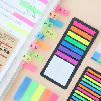 KDD Fluorescență Eticheta Memo Pad Morandi Indicele de Culoare Marca Auto-Stick Note Marcaje de Papetărie de Birou Școală de Aprovizionare