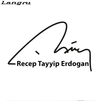 Langru Auto Motorrad Aufkleber Pentru Recep Tayyip Erdogan Autocolant Autogramm Unterschrift Grafica Misto De Vinil Autocolant Jdm