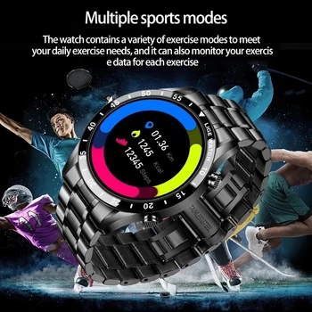 LIGE Neue Modul Volle Kreis Ecran Tactil Männer Inteligent Uhren Wasserdichte Sport Fitness Uhr Luxus Bluetooth Telefon Inteligent Uhr