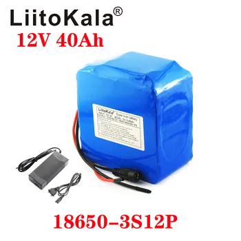 LiitoKala 12V 40Ah 3S12P 11.1 V 12.6 V Baterie cu Litiu Pack pentru Invertor de Lampa cu Xenon Lumina Solara Strada Turistice Masina Etc
