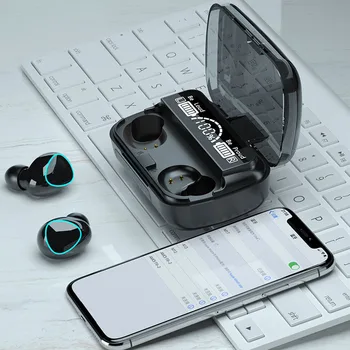 M10 TWS Căști Bluetooth 3500mAh de Încărcare Cutie fără Fir Căști Cu Microfon 9D Stereo Sport rezistent la apa Căști setul cu Cască