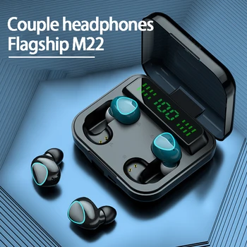 M22 9D Stereo Sport rezistent la apa Pernuțele pentru Căști TWS de Reducere a Zgomotului Căști fără Fir Atingeți Bluetooth-Căști compatibile