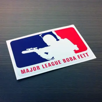 Major League Boba Fett Autocolant Muri Tăiat Decal MLBB Autocolante pentru Moto, Auto, Laptop, Telefon