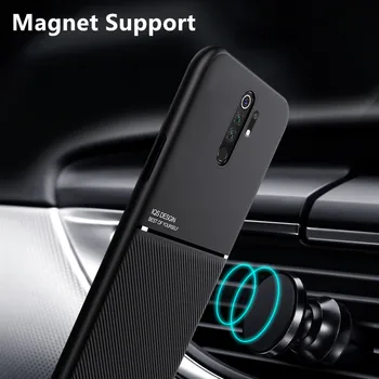 Mat PU Silicon Moale Cadru Caz Pentru Xiaomi Mi 10t Pro 10 T de Lux Caz pe Mi10t Pro Suport Auto Magnet Capacul din Spate Coajă Coque