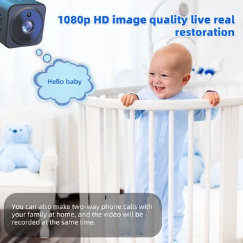 Mini HD 1080P IP camere Video Multi-funcția WIFI Smart Camera Viziune de Noapte de Securitate aparat de Fotografiat fără Fir Cu Funcție Interfon Voce