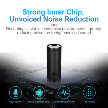 Mini Reportofon Digital 8-32GB Profesionale Lungă perioadă de Timp reducere Zgomot Audio de Înregistrare a Sunetului Dictafon Suport baterie AA