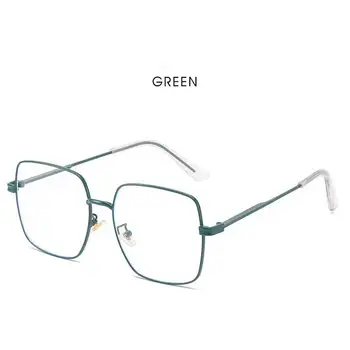 Moda de Metal Optice Cadru ochelari de Soare Vintage Square Designer de Brand Anti-albastru Mat Supradimensionat Ochelari