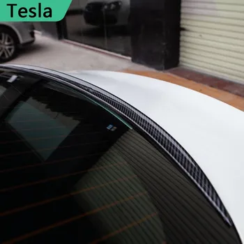 Model3 Spoiler Masina cu aripi portante Spate Geam rezistent la apa Negru ABS Capacul Portbagajului Trim Apă de Fixare Aripa Pentru Tesla Model 3 2022 Piese