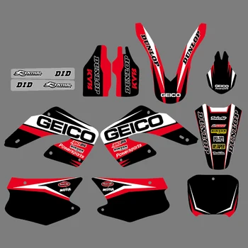 Motocross Full Grafica Decalcomanii Autocolante Pentru Honda CR125 CR125R CR250 CR250R 2000 2001 CR 125 250 125R 250R Personalitate Deco