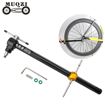 MUQZI MTB Drumul Bicicletei Coada Hook Aligner Variind Instrument de Biciclete din Spate Derailleur Umeraș Aliniere Manometru Pentru 14-29 Inch Roți